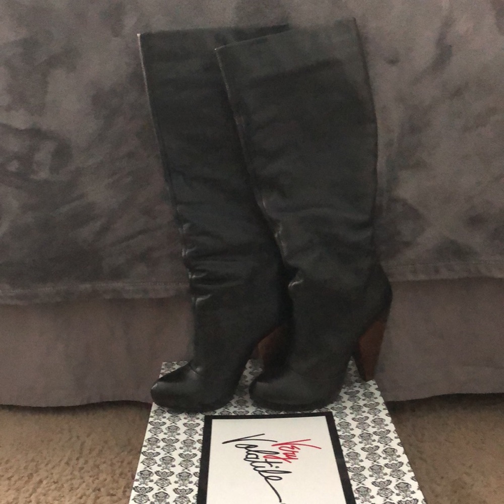 Black leather boots!